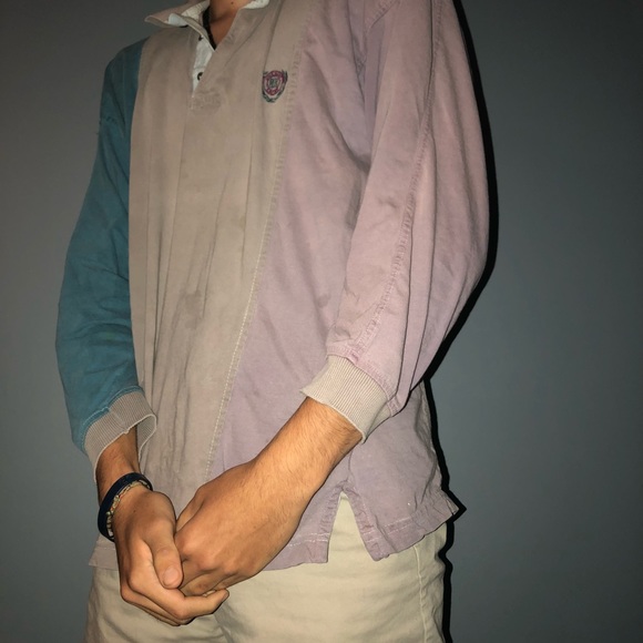 Vintage 100% cotton GAVENCHY long sleeve polo - Picture 2 of 2